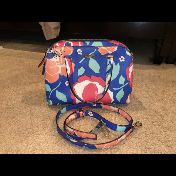 Kate Spade New York floral satchel purse - Picture 8 of 12
